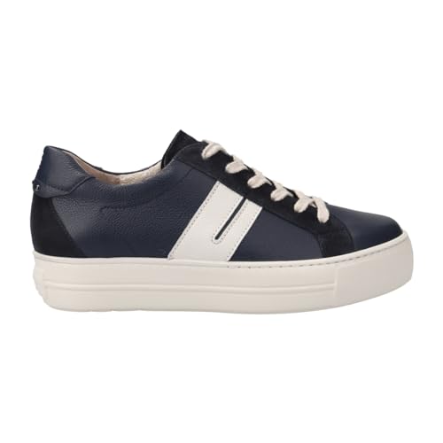 Paul Green Damen Pauls, Frauen Low-Top Sneaker,Freizeitschuhe,Turnschuhe,Laufschuhe,schnürschuhe,schnürer,Plateausohle,Blau (Space/Ivory),39 EU / 6 UK von Paul Green