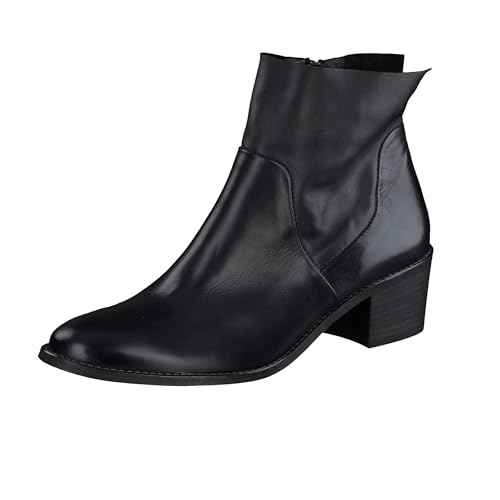 Paul Green Damen Stiefelette, Frauen Ankle Boots,uebergangsstiefel,knöchelhoch,reißverschluss,Stiefel,Bootee,Booties,Schwarz (SCHWARZ),40.5 EU / 7 UK von Paul Green