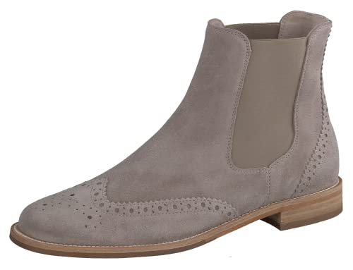 Paul Green Damen, Frauen Chelsea Boots,schlupfstiefel,flach,boots,stiefel,bootee,booties,halbstiefel,kurzstiefel,Grau (STONE),37 EU / 4 UK von Paul Green