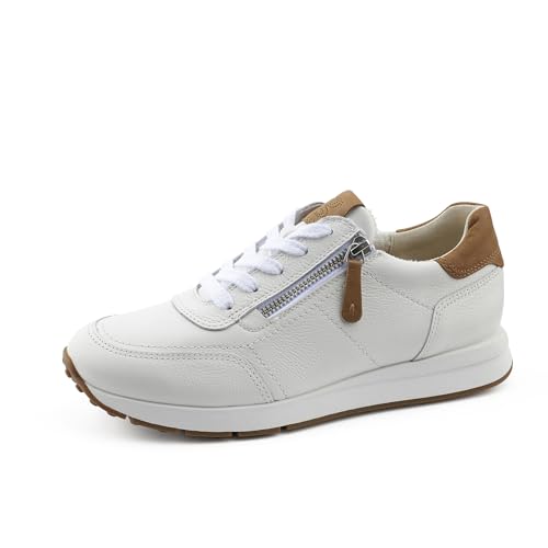 Paul Green Damen, Frauen Low-Top Sneaker,schnürer,Plateausohle,Halbschuhe,straßenschuhe,Strassenschuhe,Sportschuhe,Weiß (JA),37.5 EU / 4.5 UK von Paul Green