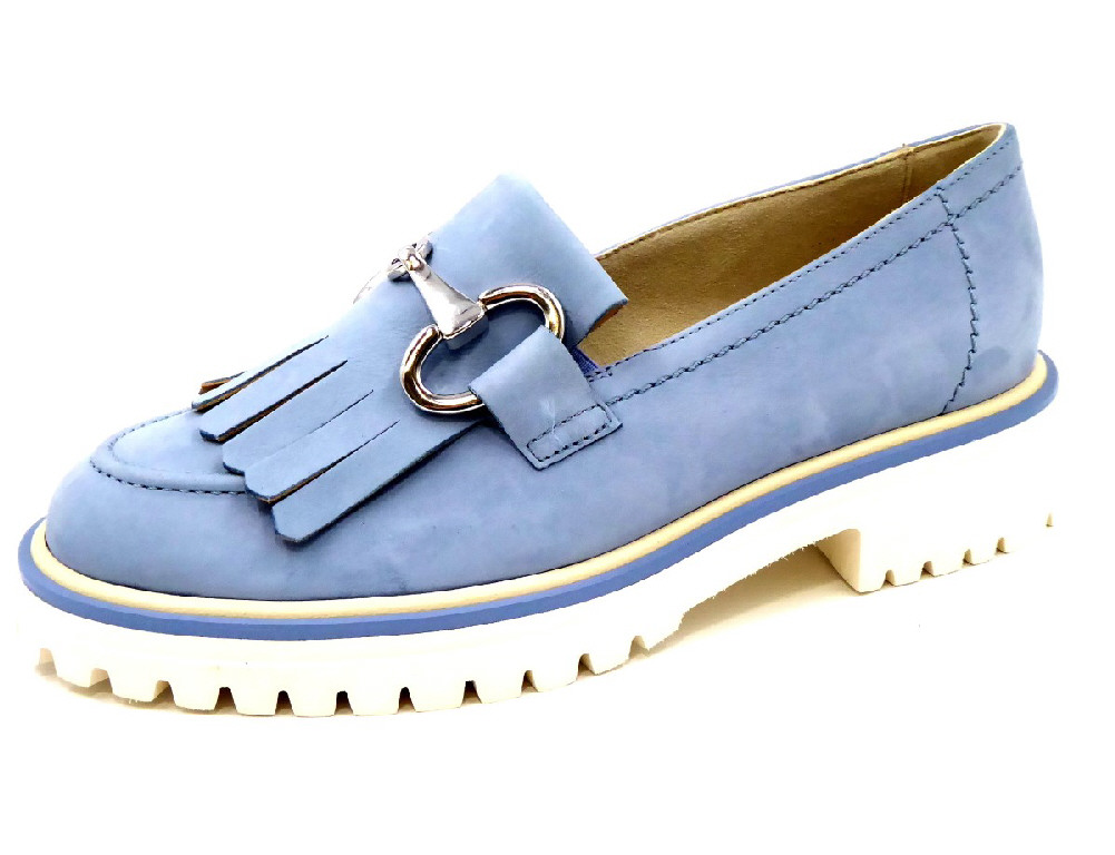 female Sportliche Slipper blau 40 von Paul Green