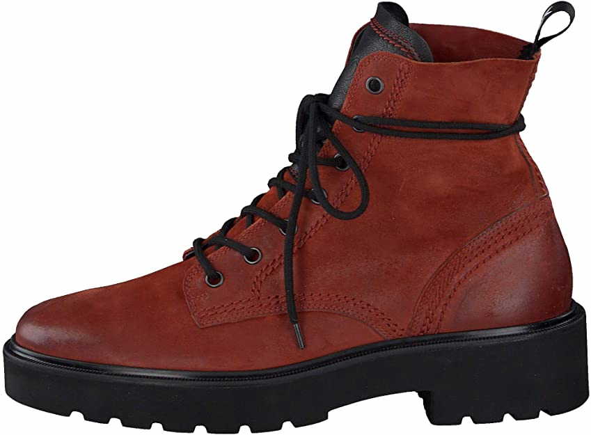 female Stiefeletten rot TWICE/C. KID pumpkin/black 37,5 von Paul Green