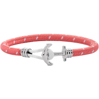 PAUL HEWITT Ankerarmband Phrep Lite Silber Nylon Coral Weiß für Frauen von Paul Hewitt