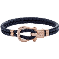 PAUL HEWITT Armband Phinity Roségold Leder Marineblau für Frauen von Paul Hewitt