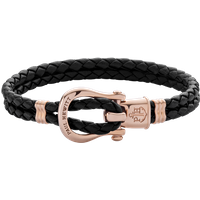 PAUL HEWITT Armband Phinity Roségold Leder Schwarz für Frauen von Paul Hewitt