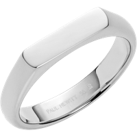 PAUL HEWITT Engravable Slim Signet Ring Silber für Frauen von Paul Hewitt