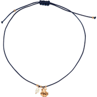 PAUL HEWITT Scallop Blue Nylon Halskette Roségold für Damen von Paul Hewitt