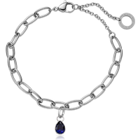 PAUL HEWITT Set Blue Stone Charm und Armkette Silber für Damen von Paul Hewitt