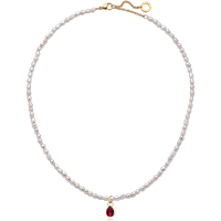 PAUL HEWITT Set Red Stone Charm und Halskette Gold für Damen von Paul Hewitt