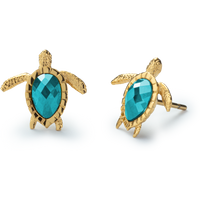 PAUL HEWITT Turtle Ohrring Aquamarine Gold für Damen von Paul Hewitt