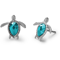 PAUL HEWITT Turtle Ohrring Aquamarine Silber für Damen von Paul Hewitt