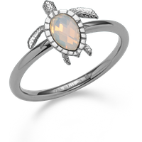 PAUL HEWITT Turtle Ring White Breeze Silber für Frauen von Paul Hewitt