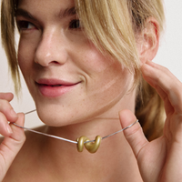 PAUL HEWITT Waves Motion Halskette Gold Silber für Frauen von Paul Hewitt