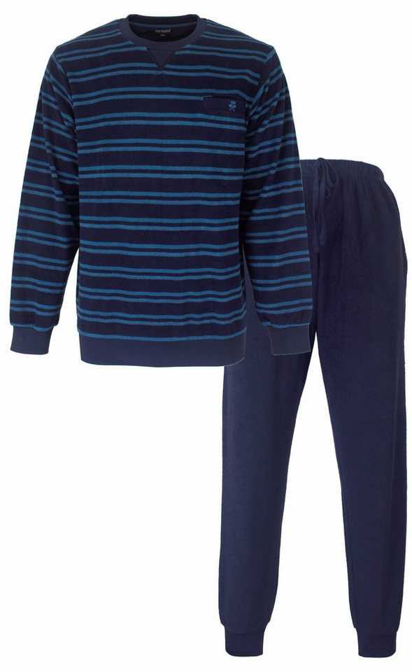Paul Hopkins Schlafanzug Herren Frottee Pyjama (2 tlg) kuschelige Qualität von Paul Hopkins