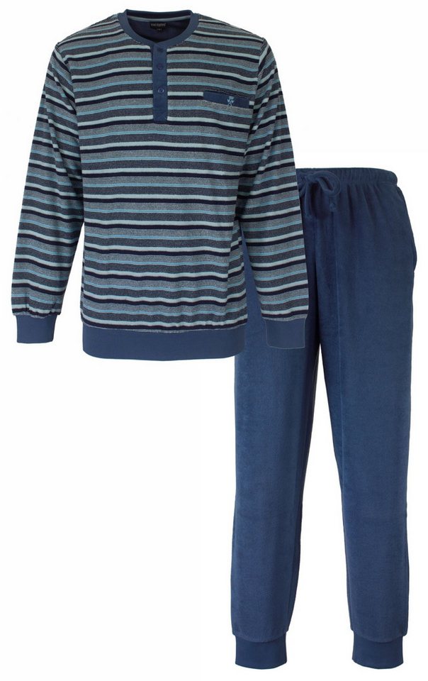 Paul Hopkins Schlafanzug Herren Frottee Pyjama (2 tlg) kuschelige Qualität von Paul Hopkins