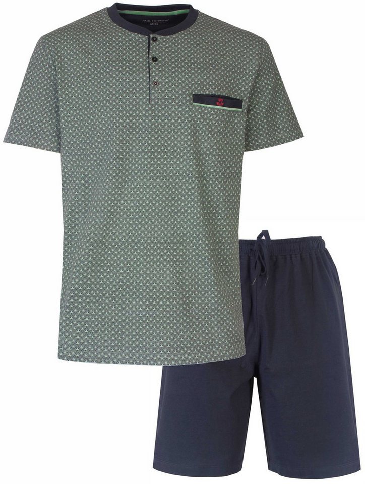 Paul Hopkins Schlafanzug Herren Pyjama kurz Shorty (2 tlg) Baumwolle von Paul Hopkins