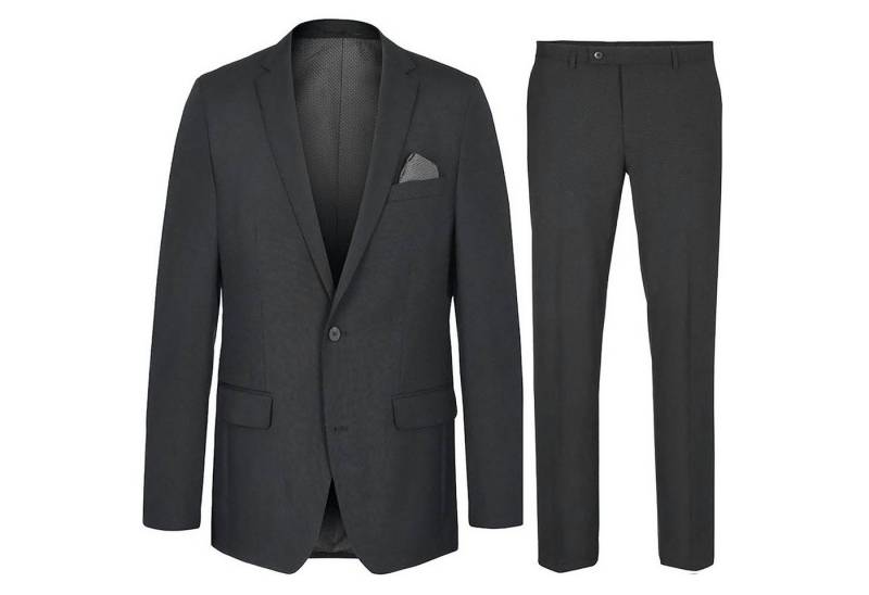 Paul Malone Anzug Herrenanzug modern Businessanzug regular fit - stretch (Set, 2-tlg., Sakko mit Hose) AMF-Naht anthrazit HA42, Gr. 54 von Paul Malone