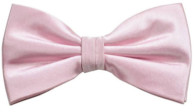 Paul Malone Fliege Herren Schleife modern elegant uni satin einfarbig Fliege-922 (mit Karton), rosa pink von Paul Malone