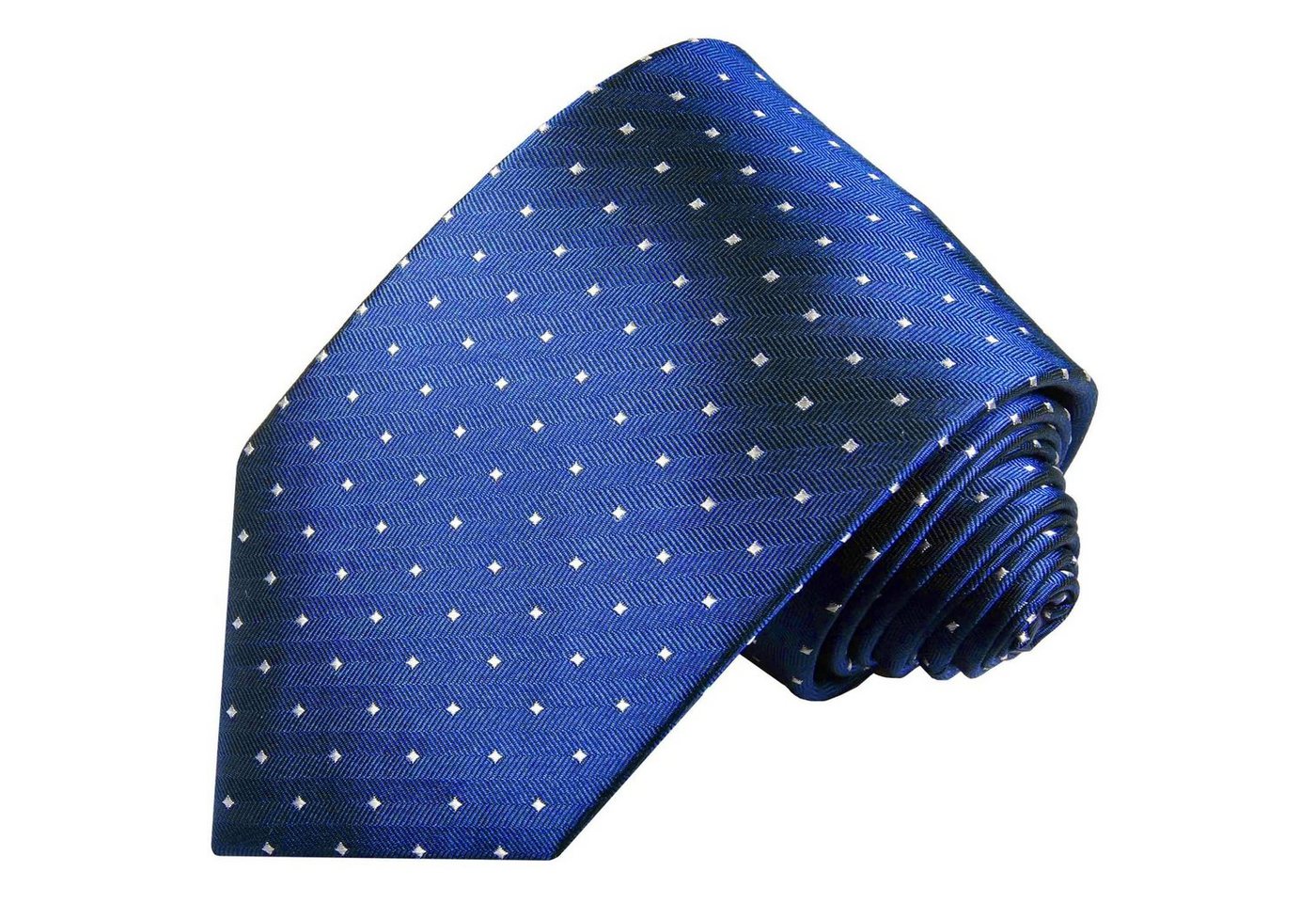 Paul Malone Krawatte Designer Seidenkrawatte Herren Schlips modern gepunktet 100% Seide Schmal (6cm), blau 954 von Paul Malone