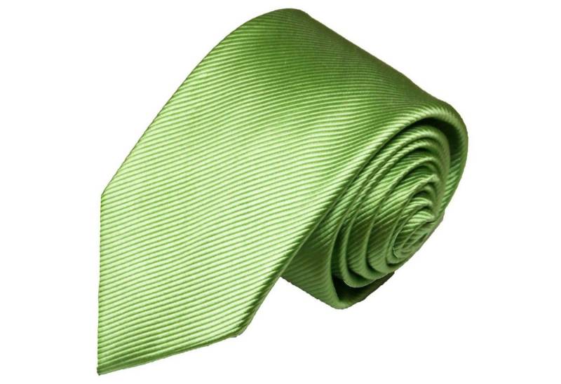 Paul Malone Krawatte Designer Seidenkrawatte Herren Schlips modern uni 100% Seide Schmal (6cm), grün 504 von Paul Malone