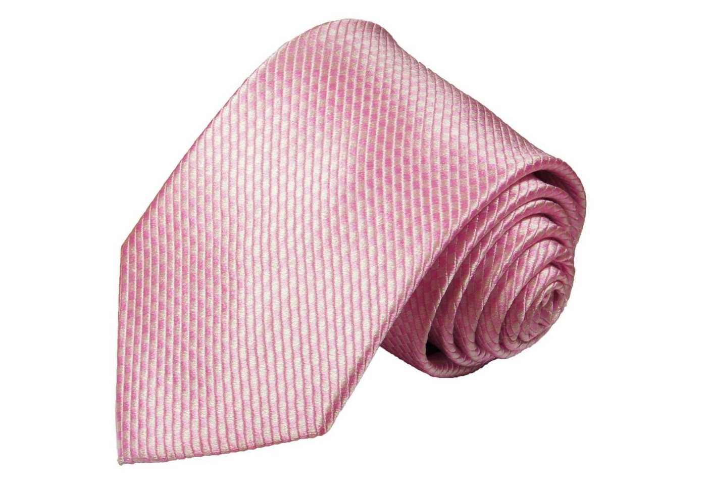 Paul Malone Krawatte Designer Seidenkrawatte Herren Schlips modern uni einfarbig 100% Seide Schmal (6cm), pink 501 von Paul Malone