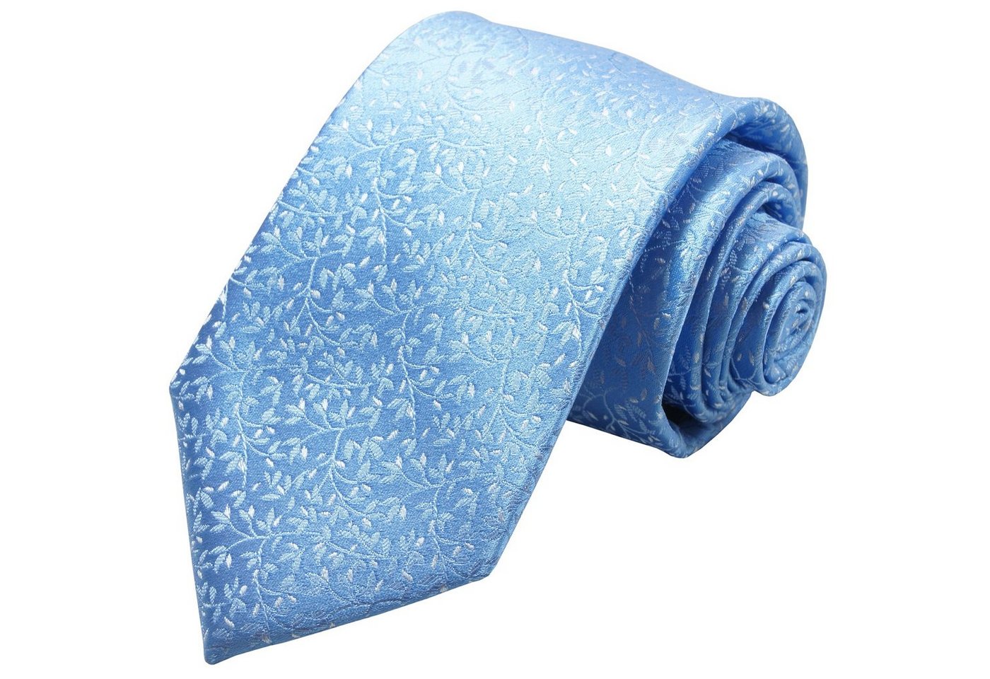 Paul Malone Krawatte Herren Hochzeitskrawatte floral - Mikrofaser - Bräutigam Schmal (6cm), hellblau V2133 von Paul Malone