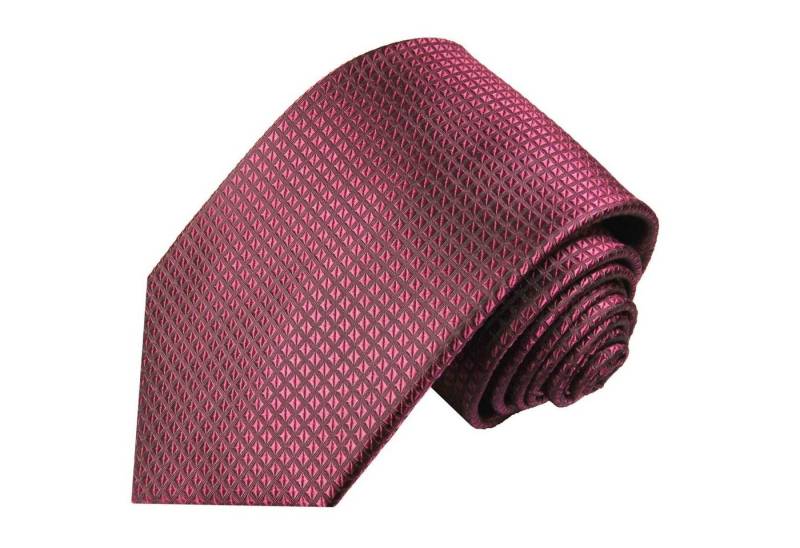 Paul Malone Krawatte Herren Seidenkrawatte Designer Schlips uni Waffelmuster 100% Seide Schmal (6cm), beere 2055 von Paul Malone