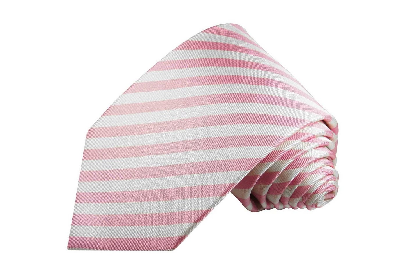 Paul Malone Krawatte Herren Seidenkrawatte Schlips modern Streifen 100% Seide Schmal (6cm), rosa pink weiß 127 von Paul Malone