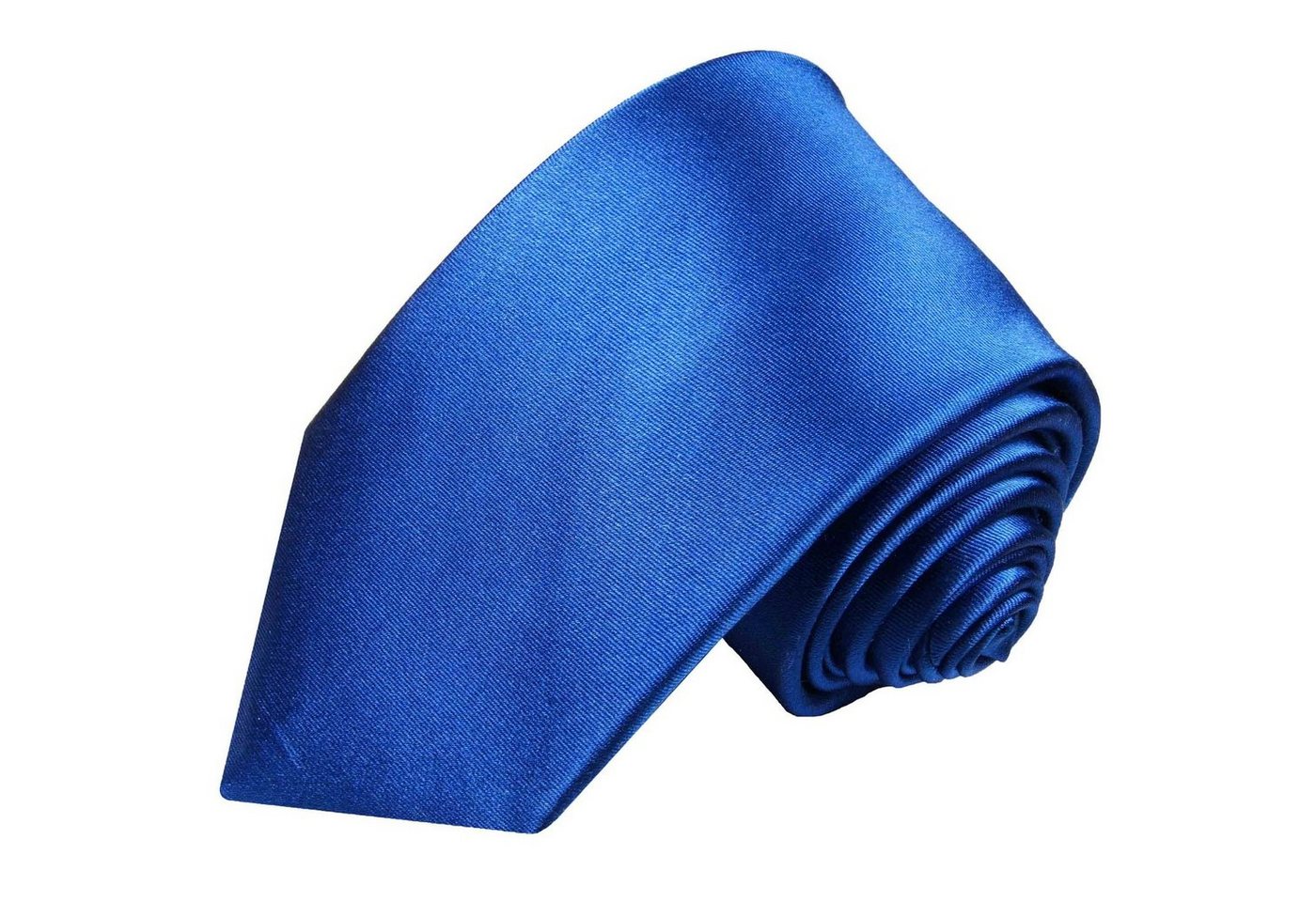 Paul Malone Krawatte Herren Seidenkrawatte Schlips modern uni satin 100% Seide Schmal (6cm), blau 905 von Paul Malone