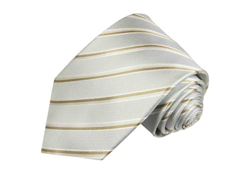 Paul Malone Krawatte Seidenkrawatte mit Tuch Herren Schlips modern gestreift 100% Seide (Set, 2-St., Krawatte mit Einstecktuch) Schmal (6cm), hellblau gold 720 von Paul Malone