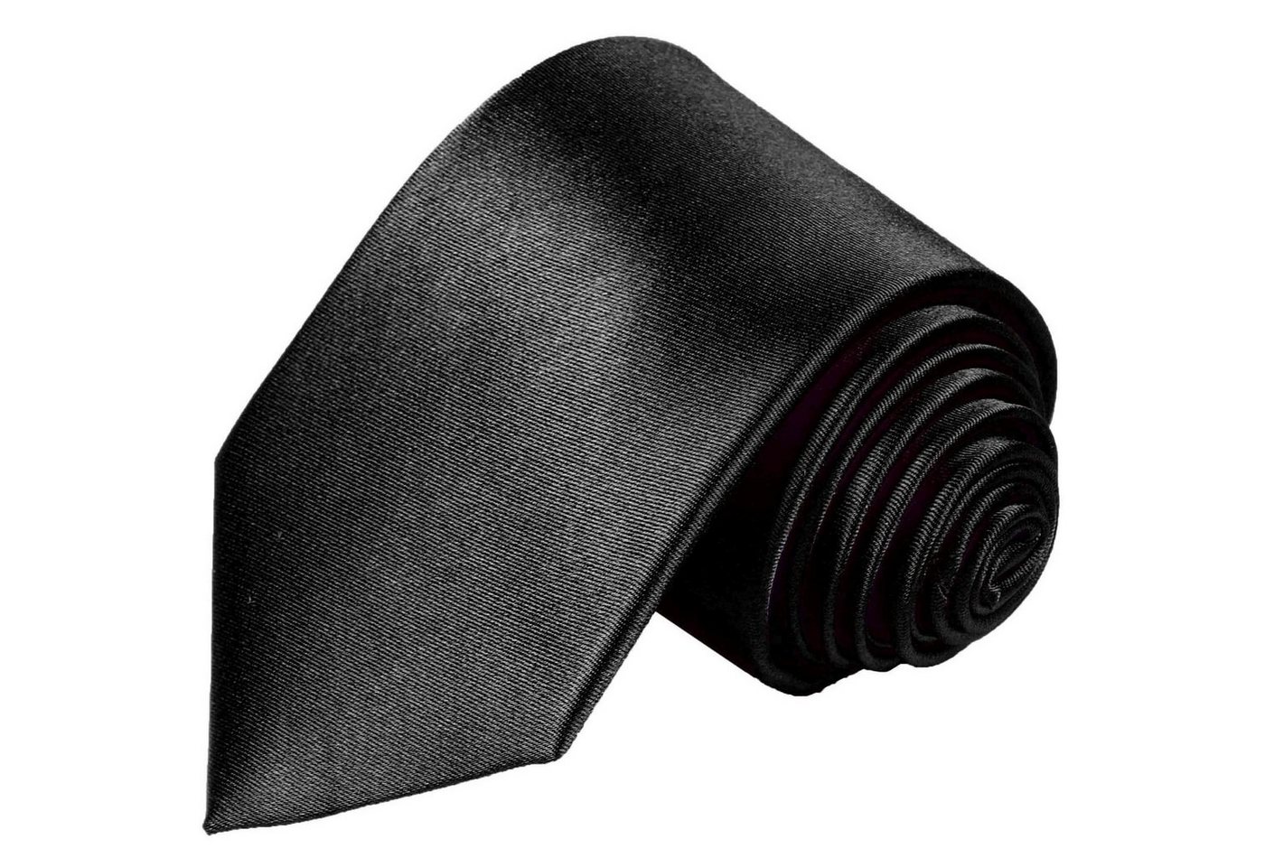 Paul Malone Krawatte für Herren Uni Krawatte schwarz von Paul Malone
