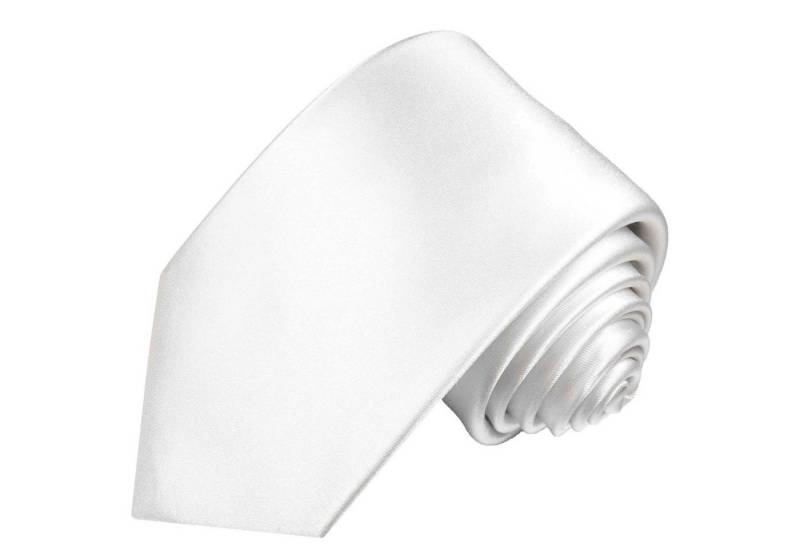 Paul Malone Krawatte für Herren Uni Krawatte weiss von Paul Malone