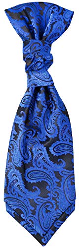 Paul Malone Plastron blau paisley Hochzeitskrawatte Hochzeitsmode - Herren Hochzeit Krawatte von Paul Malone