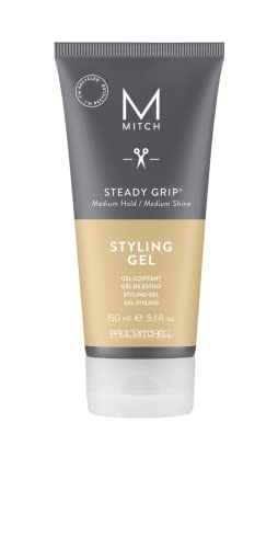 Paul Mitchell MITCH Steady Grip - Haar-Gel für Männer-Haare liefert natürlichen Glanz, Styling-Creme für starken Halt, Fülle und Formbarkeit - 150 ml frischen Duft von Mitch