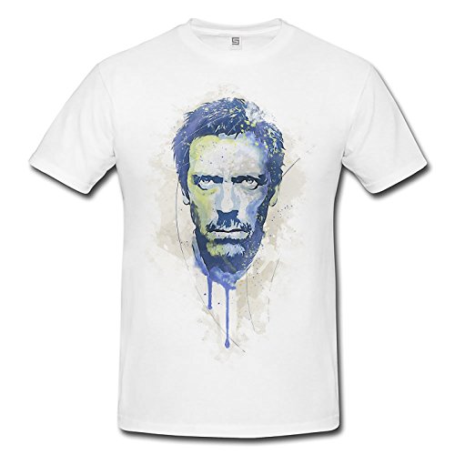 Dr House Premium Motiv aus Paul Sinus Aquarell - Herren Shirt Weiss von Paul Sinus Art