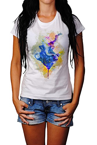 Ganesha Damen T- Shirt, Stylisch aus Paul Sinus Aquarell Color von Paul Sinus Art