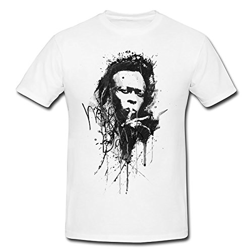 Miles-Davis T-Shirt Herren, weiß mit Aufdruck von Paul Sinus Art