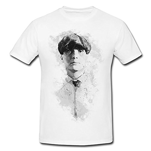 Peaky Blinders T-Shirt Herren, weiß mit Aufdruck von Paul Sinus Art