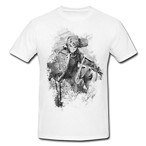 Zelda T-Shirt Herren, weiß mit Aufdruck von Paul Sinus Art