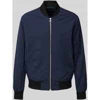 PAUL SMITH Bomberjacke mit Strukturmuster in Marine, Größe M von Paul Smith