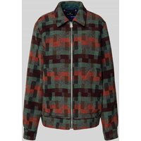 PAUL SMITH Hemdjacke mit Reißverschluss in Rostrot, Größe 50 von Paul Smith