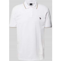 PAUL SMITH Regular Fit Poloshirt mit Motiv-Badge in Offwhite, Größe XXL von Paul Smith