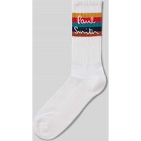 PAUL SMITH Socken mit Label-Detail Modell 'GUERNSEY SPORT' in Weiss, Größe 1 von Paul Smith