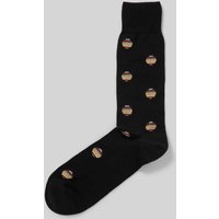 PAUL SMITH Socken mit elastische Rippenbündchen Modell 'SIGNTR POLKA' in Black, Größe 40-46 von Paul Smith