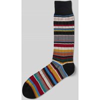 PAUL SMITH Socken mit gerippten Abschlüssen Modell 'IVES SIGNATURE' in Black, Größe 1 von Paul Smith