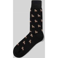 PAUL SMITH Socken mit gerippten Bündchen Modell 'IRWIN BULLDOG' in Black, Größe 1 von Paul Smith