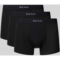 PAUL SMITH Trunks mit elastischem Label-Bund im 3er-Pack in Black, Größe L von Paul Smith
