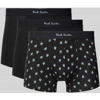PAUL SMITH Trunks mit elastischem Label-Bund im 3er-Pack in Black, Größe M von Paul Smith