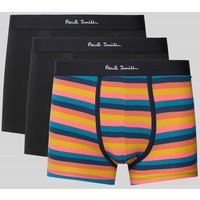 PAUL SMITH Trunks mit elastischem Label-Bund im 3er-Pack in Black, Größe XXL von Paul Smith