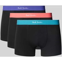 PAUL SMITH Trunks mit elastischem Logo-Bund im 3er-Pack in Black, Größe XXL von Paul Smith